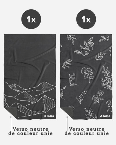 Linges à vaisselle Montagne et Jardin | Duo mixte